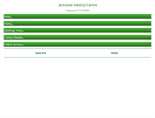Tablet Screenshot of jacksdalemedicalcentre.co.uk